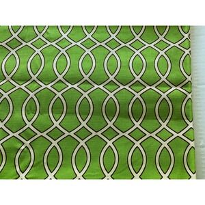 Waverly Inspirations Fabric 2 Yds x 45" W Screen Print Green Geometric Drapery